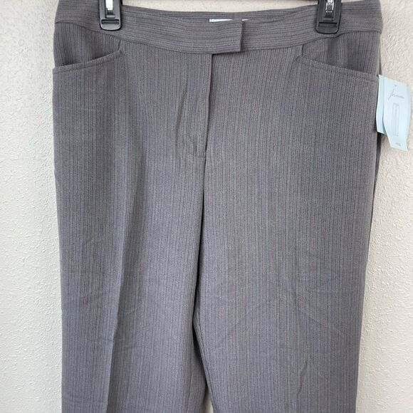 NWT JH Collectibles Pinstripe Eva Slacks Size 10 - Picture 2 of 8
